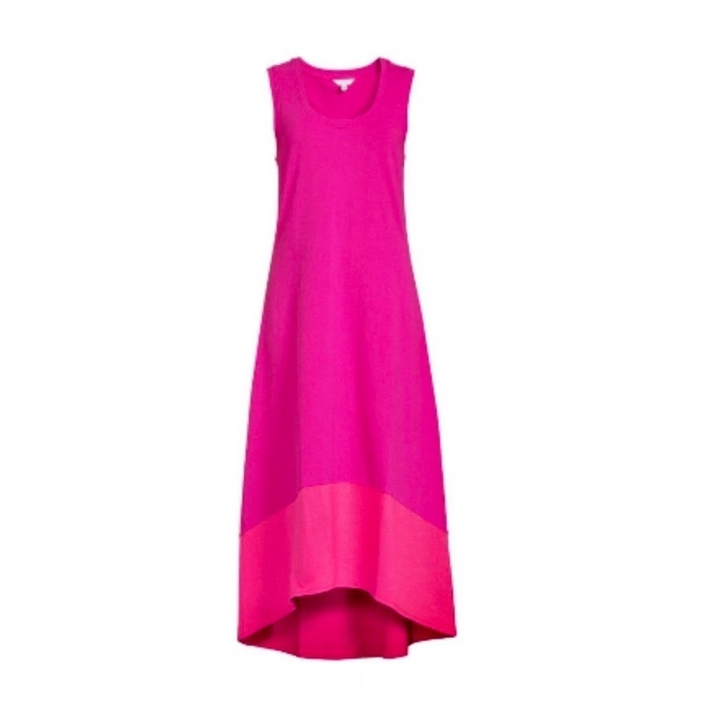 NWOT Trina Turk Pink Colorblock Maxi Dress